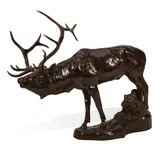 J.C. Dye, After the Velvet is Gone, bronze with brown patina