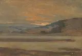 Granville Redmond, San Mateo Hills, oil on canvas