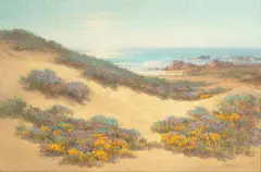 Coastal Dunes in Bloom by William Franklin Jackson, oil on canvas, sold Dec 2024