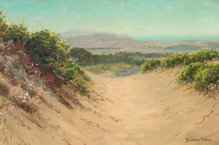 Theodore Wores, Sand Dunes of San Francisco and Point Pedro, 1920, oil on canvas