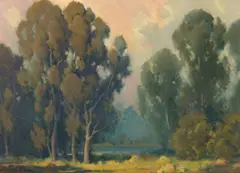 Eucalyptus by Percy Gray, oil on canvas laid to board, sold Dec 2024