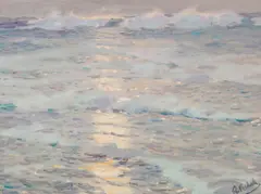 William Frederic Ritschel, The Opal Sea (Pacific), oil on canvas