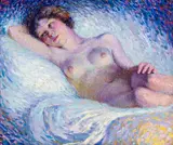 William Clapp, Nude, oil on artist board