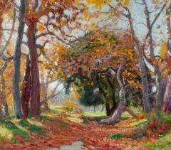 Joseph Kleitsch, Mission Canyon, oil on canvas
