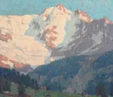 Edgar Alwin Payne, Alpine Glaciers, oil on canvas