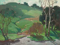 Paul Lauritz, Winter Hills, oil on canvas