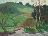 Paul Lauritz, Winter Hills, oil on canvas