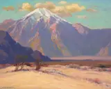 Alfred R. Mitchell, On the Desert, oil on board