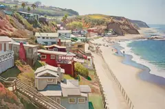 Ray Roberts, Crystal Cove, oil on canvas laid to board