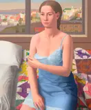 Charles Griffin Farr, Girl in Blue, 1982, oil on canvas