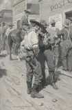 William Herbert 'Buck' Dunton, Trouble, oil on canvas laid to board
