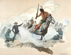 N. C. Wyeth, Custer's Last Stand, oil on canvas