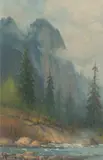 G., In the Sierras, oil on canvasboard