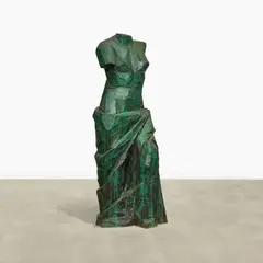 Jim Dine, Chainsaw Venus, 1990, bronze with green patina