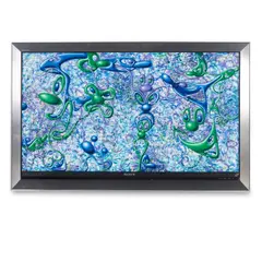 Kenny Scharf, Bravia Sony Suno, 2021, oil on Sony flat screen TV