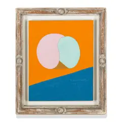 Frederick Hammersley, Leap of faith, #10 1992, oil on rag paper mounted on linen on wood in artist's frame