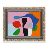 Frederick Hammersley, Rhyme & reason, #5 1992, oil on linen mounted on wood in artist's frame