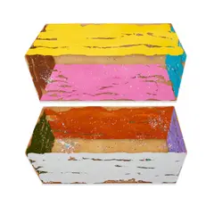 Ronald Davis, Cuffs, 1969, polyester resin and fiberglass, in two parts