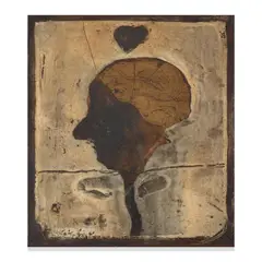 Head by Nathan Oliveira, 1961, oil and polyesthin resin on board, sold Sep 2024