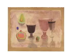 Morris Graves, Chalices, 1942, tempera on paper laid to board
