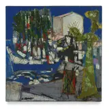 Claude Venard, Untitled, circa 1960, oil on canvas