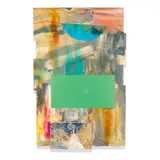 Sam Gilliam, Something Green, 2009, acrylic and resin on panel
