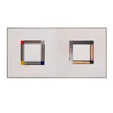 Pat Steir, White Paintings with Color Bands