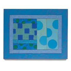 Ralph Humphrey, Great Jones, 1989, casein and modeling paste on canvas on wood