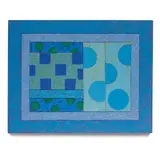 Ralph Humphrey, Great Jones, 1989, casein and modeling paste on canvas on wood