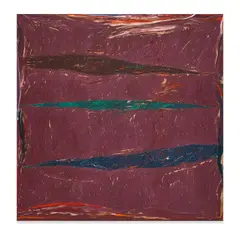 Stanley Boxer, Wirydarkfiery, 1974, oil on canvas