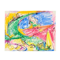 Hans Hofmann, Untitled, 1941-42, crayon and India ink on paper