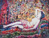 Vik Muniz, Odalisque, after Gustave le Gray (from 'Rebus')