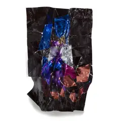 Jim Hodges, Nothing Pure 5, 2012, metallic foil collage on paper with cardboard