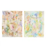 Dan Colen & Harmony Korine, Group of two works on paper, 2013, flowers, dirt and ink on paper