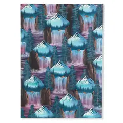 Neil Raitt, Mountain Waterfall (Red-Blue), 2015, oil and acrylic on canvas