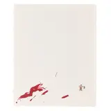 Liliana Porter, Untitled with Mop, 2012-13, plastic figurine and acrylic on paper