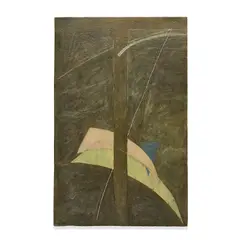 Group of Two Works by Tom Holland, 1978, epoxy and riveted fiberglass collage on fiberglass, sold Sep 2024