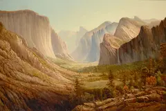 California School, Yosemite Valley, oil on canvas