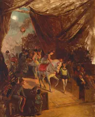 William Hahn, Circus Scene (Coming into the Arena), circa 1880, oil on canvas
