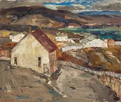 The Old Church by Maurice Logan, oil on canvas, sold Aug 2024
