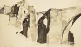 Francis McComas, The Bridge, charcoal and pencil on paper