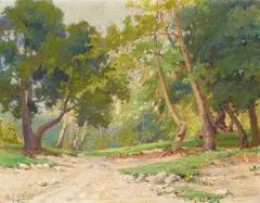 Anna Althea Hills, The Arroyo Seco, oil on canvas