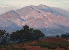Edgar Alwin Payne, Lavender Hill, oil on board