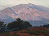 Edgar Alwin Payne, Lavender Hill, oil on board