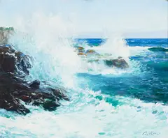 Guy Rose, The Sea, Laguna, oil on canvas