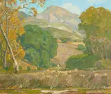 William Wendt, Midsummer, oil on canvas