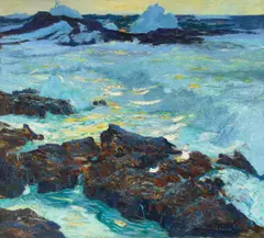 William Frederic Ritschel, Purple Tide, circa 1915, oil on  canvas