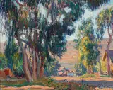 Joseph Kleitsch, First Street (now Glenneyre) at Legion Street, circa 1924, oil on canvas
