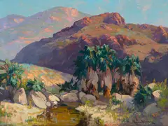 Franz Bischoff, Palm Springs Canyon, Calif., oil on canvas