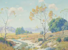 Maurice Braun, San Diego Countryside, oil on canvas